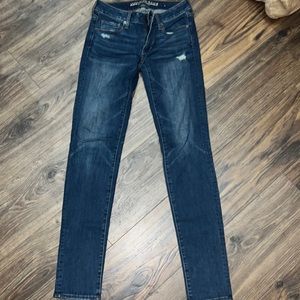 American Eagle 4 extra long super stretch skinny jeans